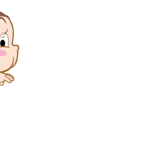 Curious Cartoon Baby
