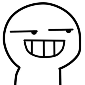 Mischievous Grin Face