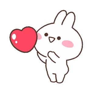 Cute Bunny with Heart