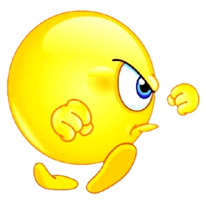 Determined Yellow Emoji PNG Sticker