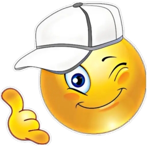 Winking Emoji with Cap