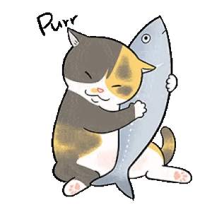 Cat Hugging Fish_1