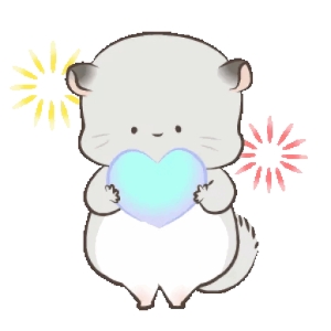 Cute Hamster with Heart