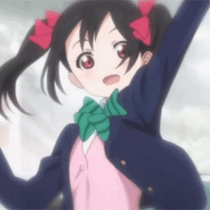 Animated Cheerful Anime Girl GIF Sticker