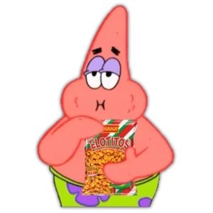 Cartoon Character Snacking