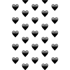 Black Heart Pattern