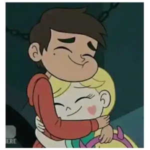 Cartoon Hugging Friends