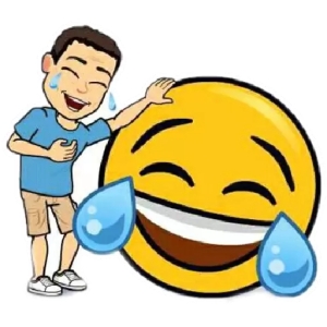 Laughing Emoji with Character