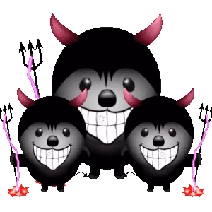 Grinning Devilish Creatures
