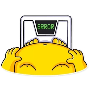 Error on Scale PNG Sticker