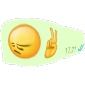 Tired Emoji Peace Out
