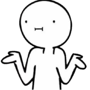 Shrugging Stick Figure