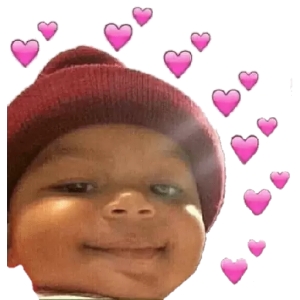 Cute Baby with Hearts