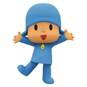 Joyful Cartoon Character