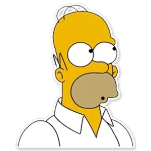 Cartoon Character with Surprised Expression