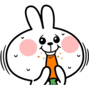 Happy Bunny with Carrot