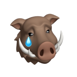Crying Boar Emoji