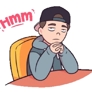 Thinking Cartoon Character_2
