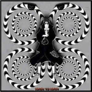 Hypnotic Ninja Illusion PNG Sticker