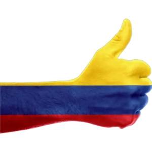 Colombian Flag Thumbs Up