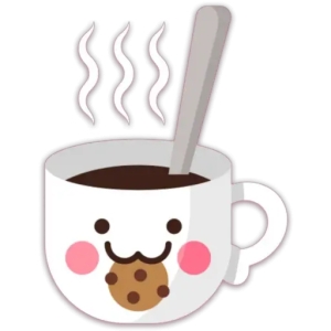Cute Coffee Mug with Cookie