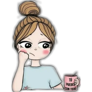 Motivational Girl with Coffee