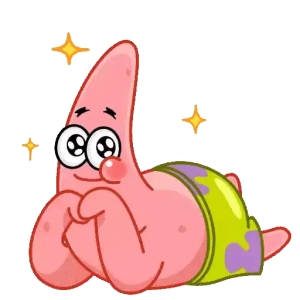 Starfish Character with Sparkles