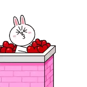 Cute Bunny with Hearts