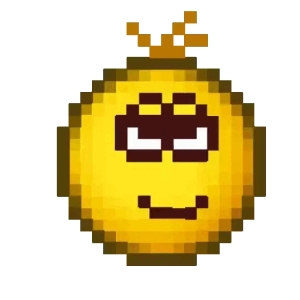 Pixelated Smug Emoji