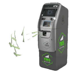 ATM Spitting Money