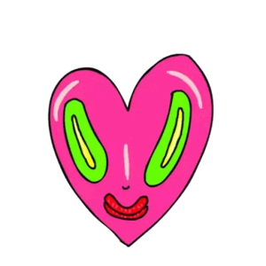 Alien Heart Face