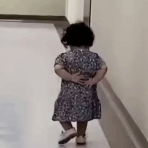 Animated Cute Toddler Walking GIF Sticker