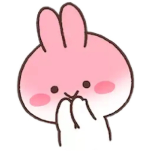 Cute Blushing Bunny