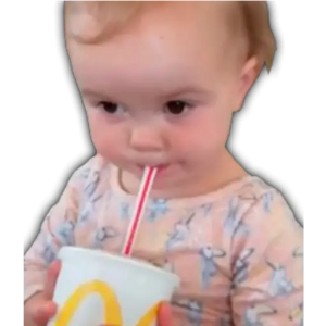 Cute Baby Drinking