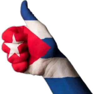 Cuban Flag Thumbs Up