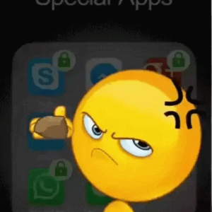 Angry Emoji Throwing Phone