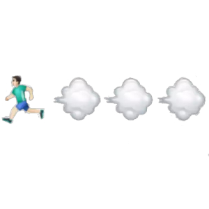 Running Away Emoji