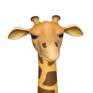 Curious Giraffe Expression