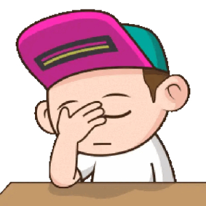 Facepalm Cartoon Character