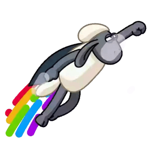 Flying Sheep with Rainbow Trail_2