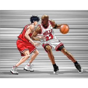 Basketball Duel PNG Sticker