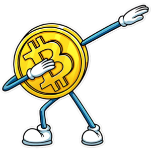 Dabbing Bitcoin Coin