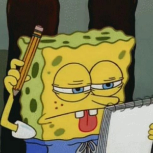SpongeBob Thinking Hard