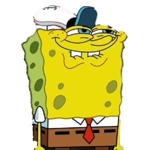 Mischievous Sponge Character