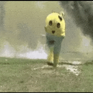 Running Cartoon Character